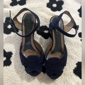 Marni buckle wedge shoes